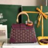 Goyard Women's Sac Saïgon Souple Mini BAG in plum purple Toile Goyardine