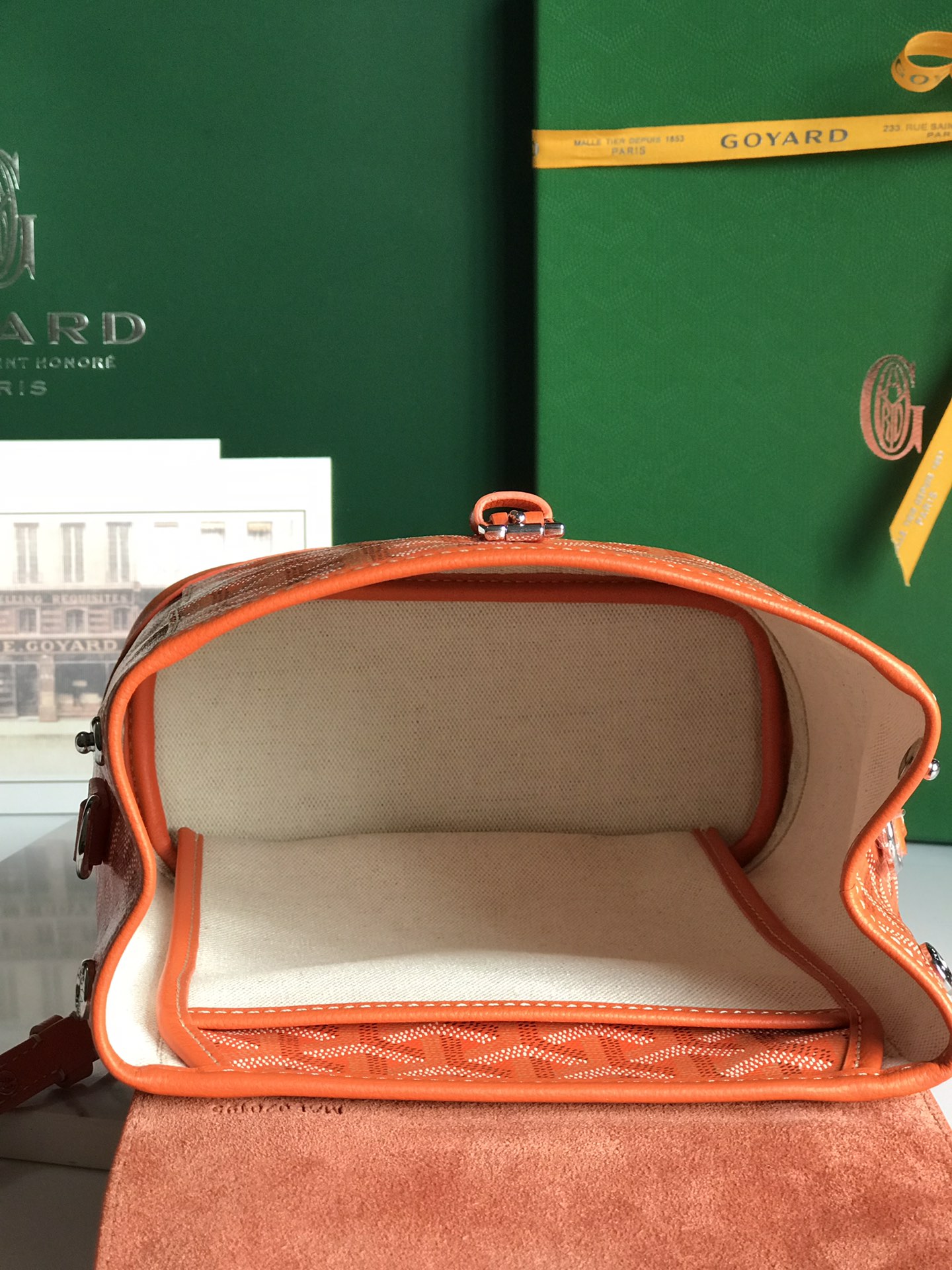Goyard 2019 Goyardine Le Sac Mini Alpin Backpack - orange
