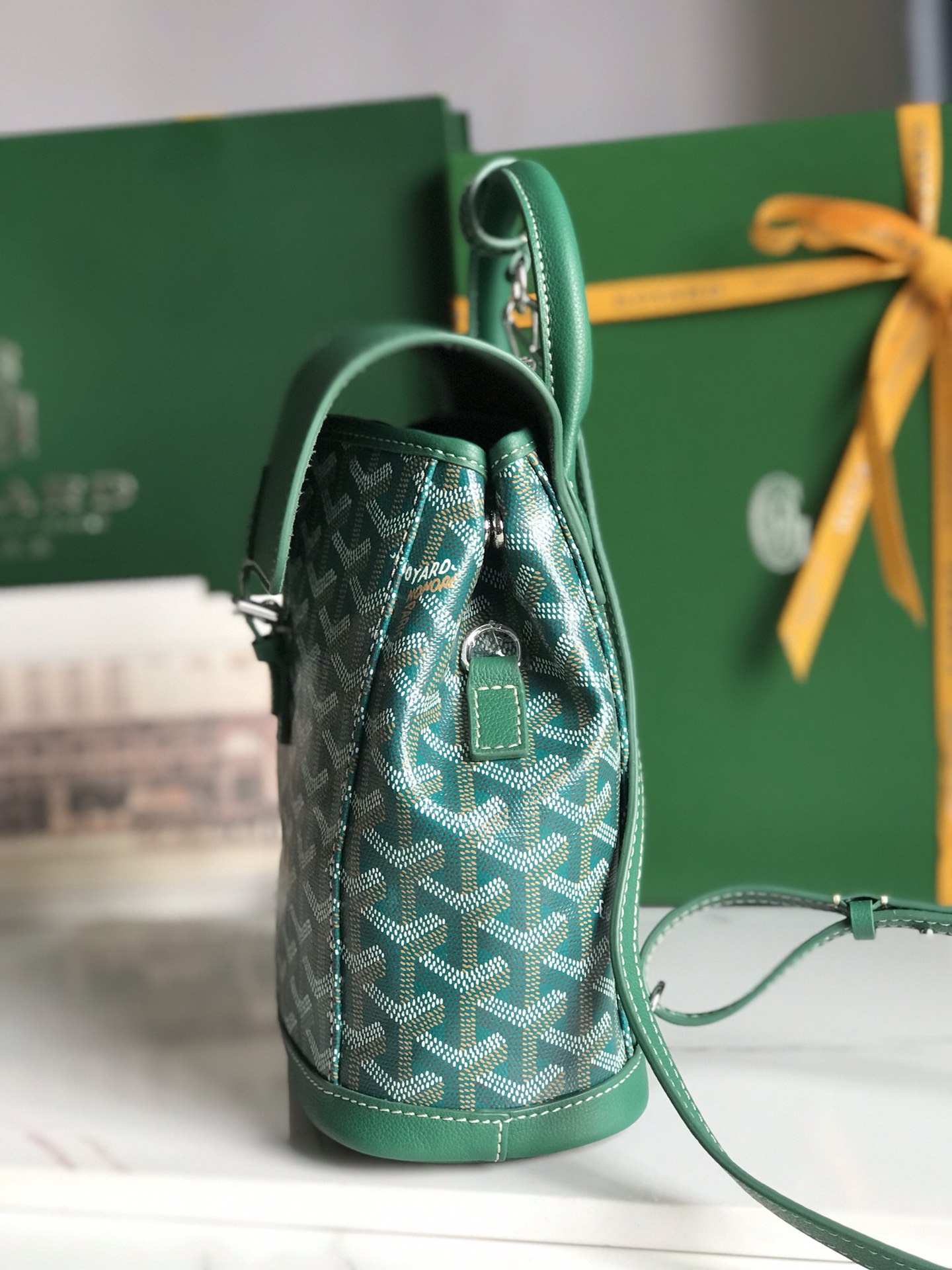 Goyard 2019 Goyardine Le Sac Mini Alpin Backpack - Green