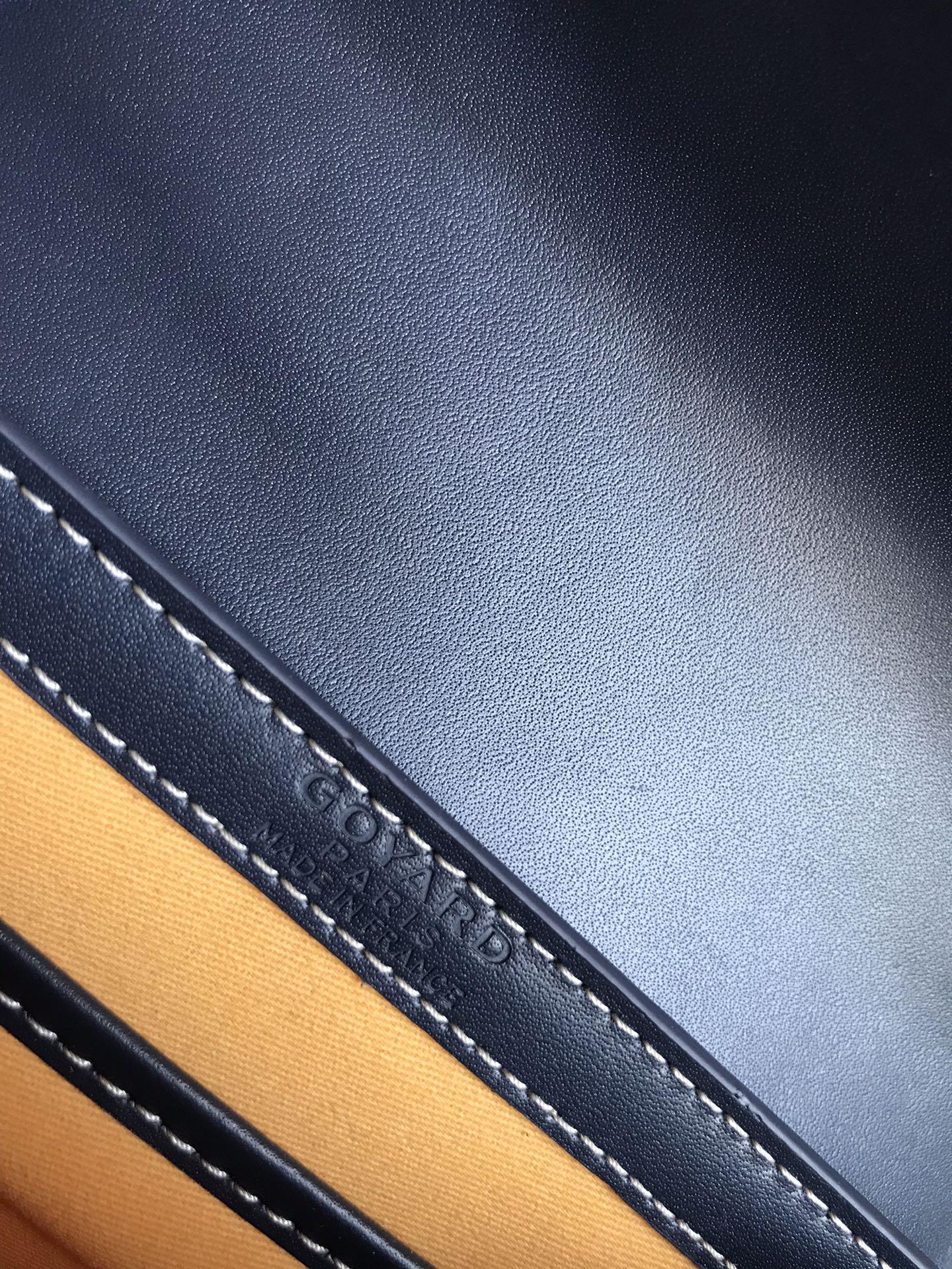 Goyard Women's BAG Saïgon PM in Toile Goyardine &bag navy blue