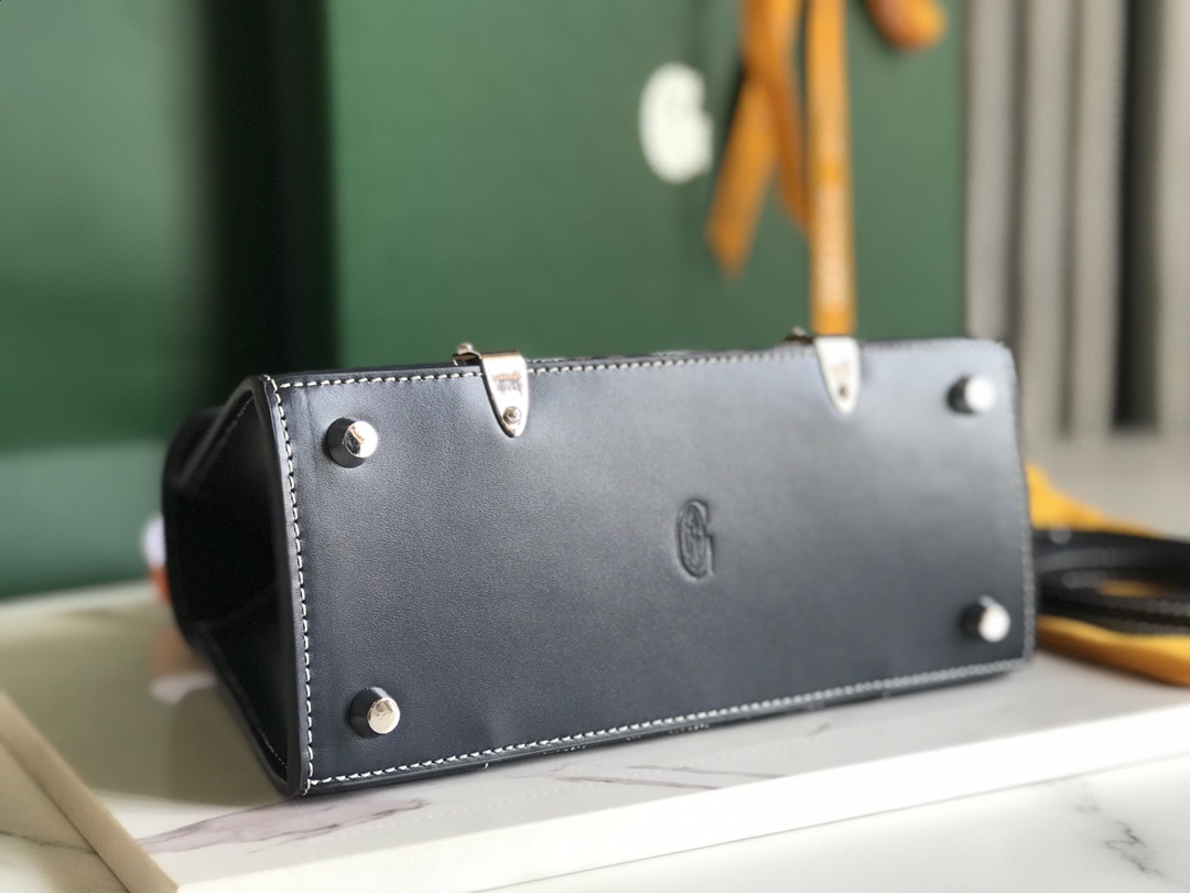 Goyard Women's BAG Saïgon PM in Toile Goyardine &bag navy blue