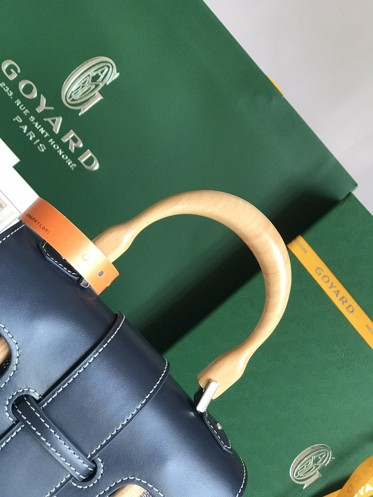 Goyard Women's BAG Saïgon PM in Toile Goyardine &bag navy blue