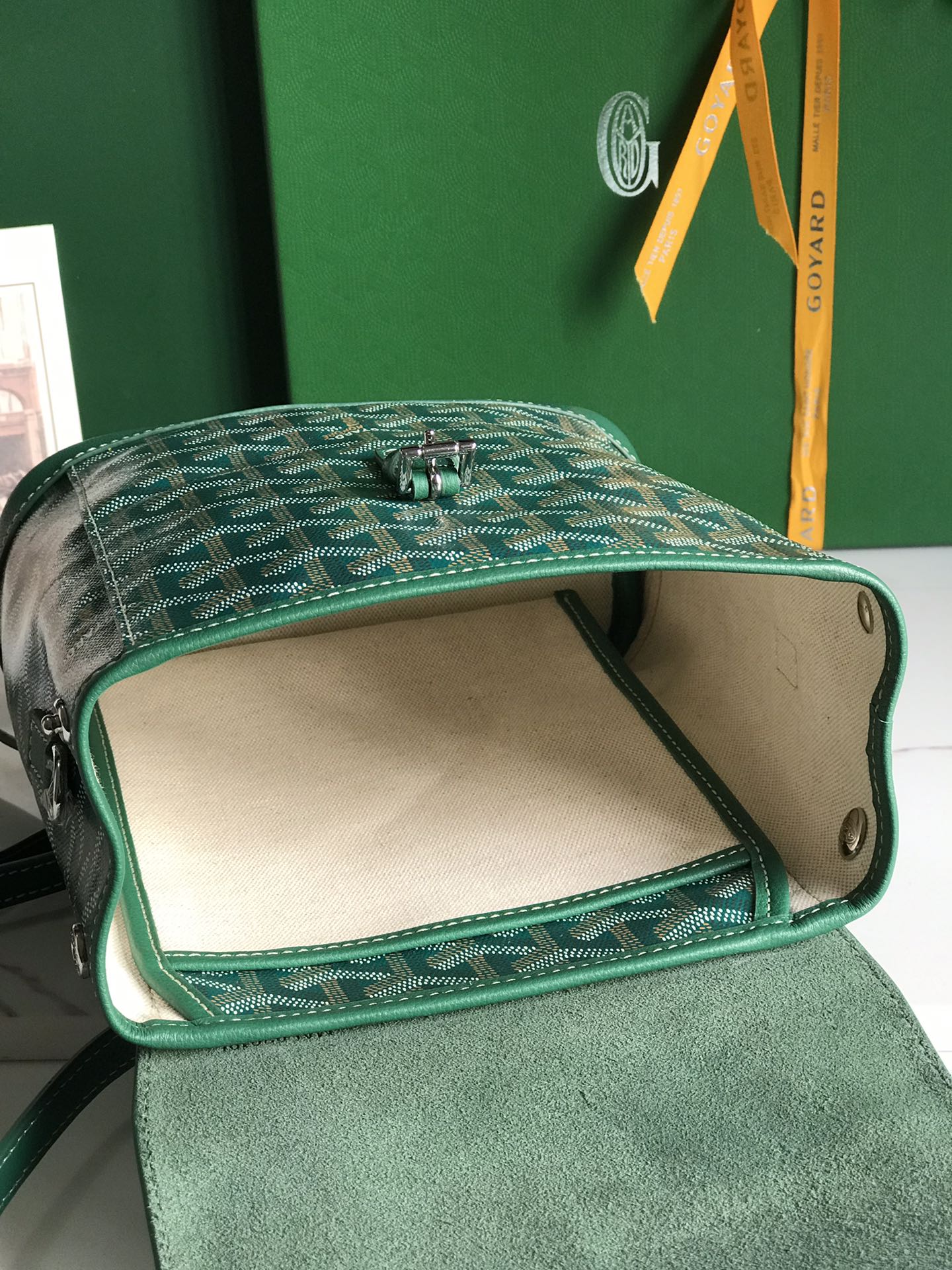 Goyard 2019 Goyardine Le Sac Mini Alpin Backpack - Green