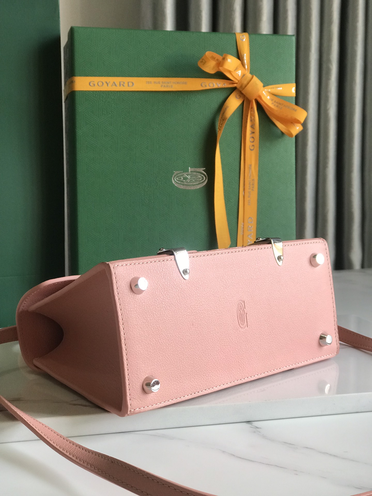 Goyard Women's BAG Saïgon PM in Toile Goyardine & bang pink