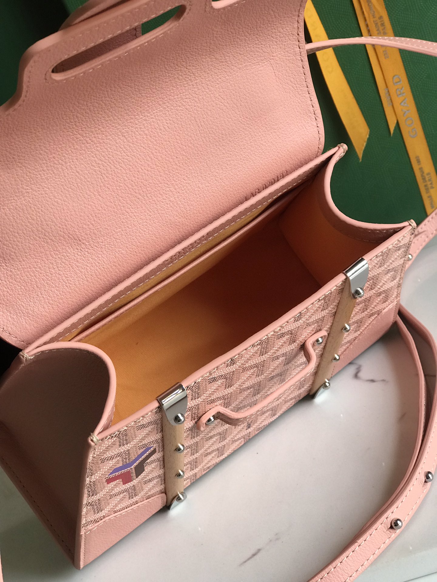 Goyard Women's BAG Saïgon PM in Toile Goyardine & bang pink