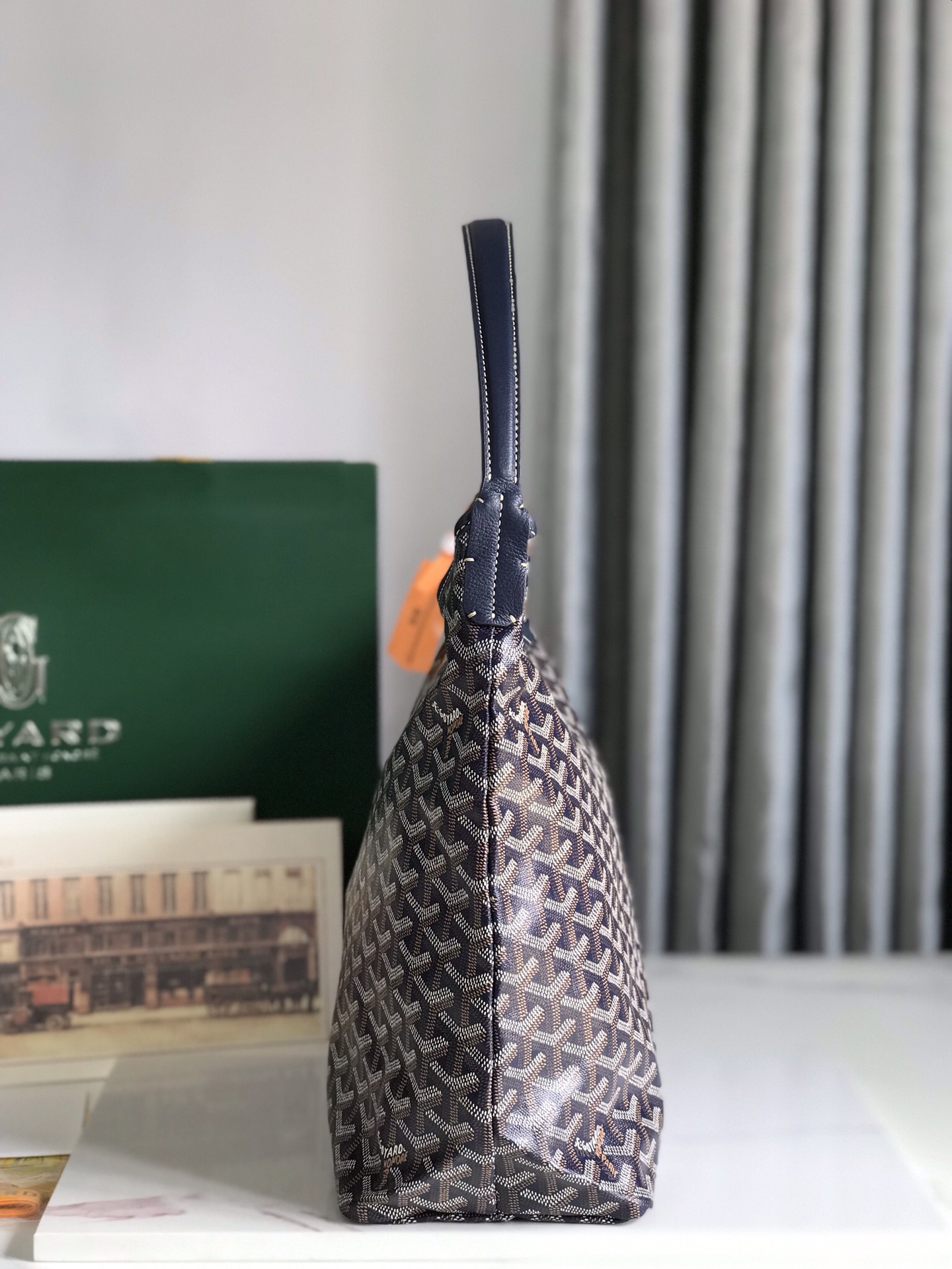 GOYARD Goyardine Boheme Hobo blue navy