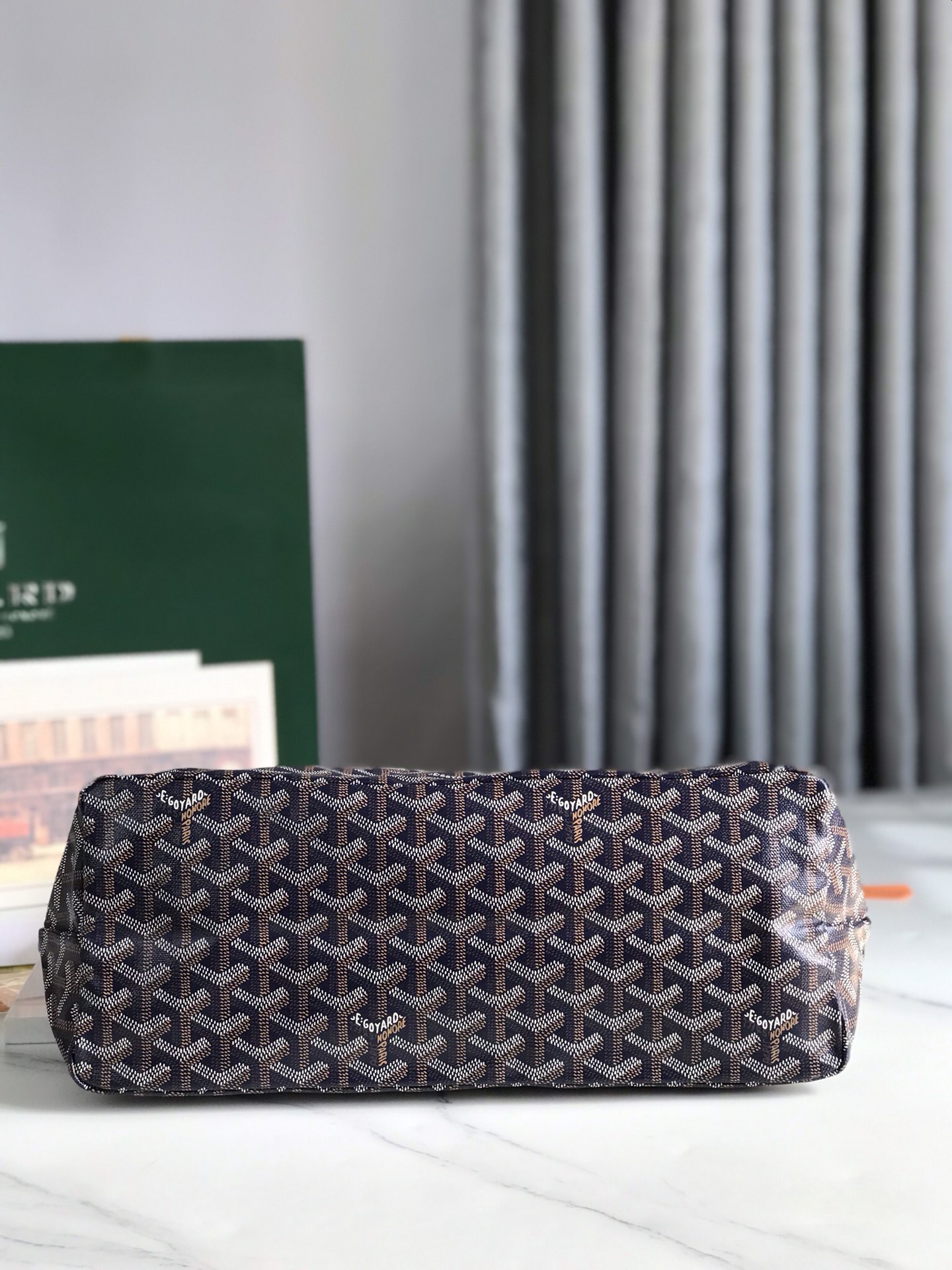 GOYARD Goyardine Boheme Hobo blue navy