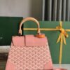 Goyard Saigon Structure Nano Bag Pink Goyardine Silver ...