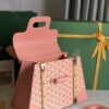 Goyard Saigon Structure Nano Bag Pink Goyardine Silver ...