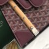 Goyard Burgundy Goyardine Coated Canvas And Leather