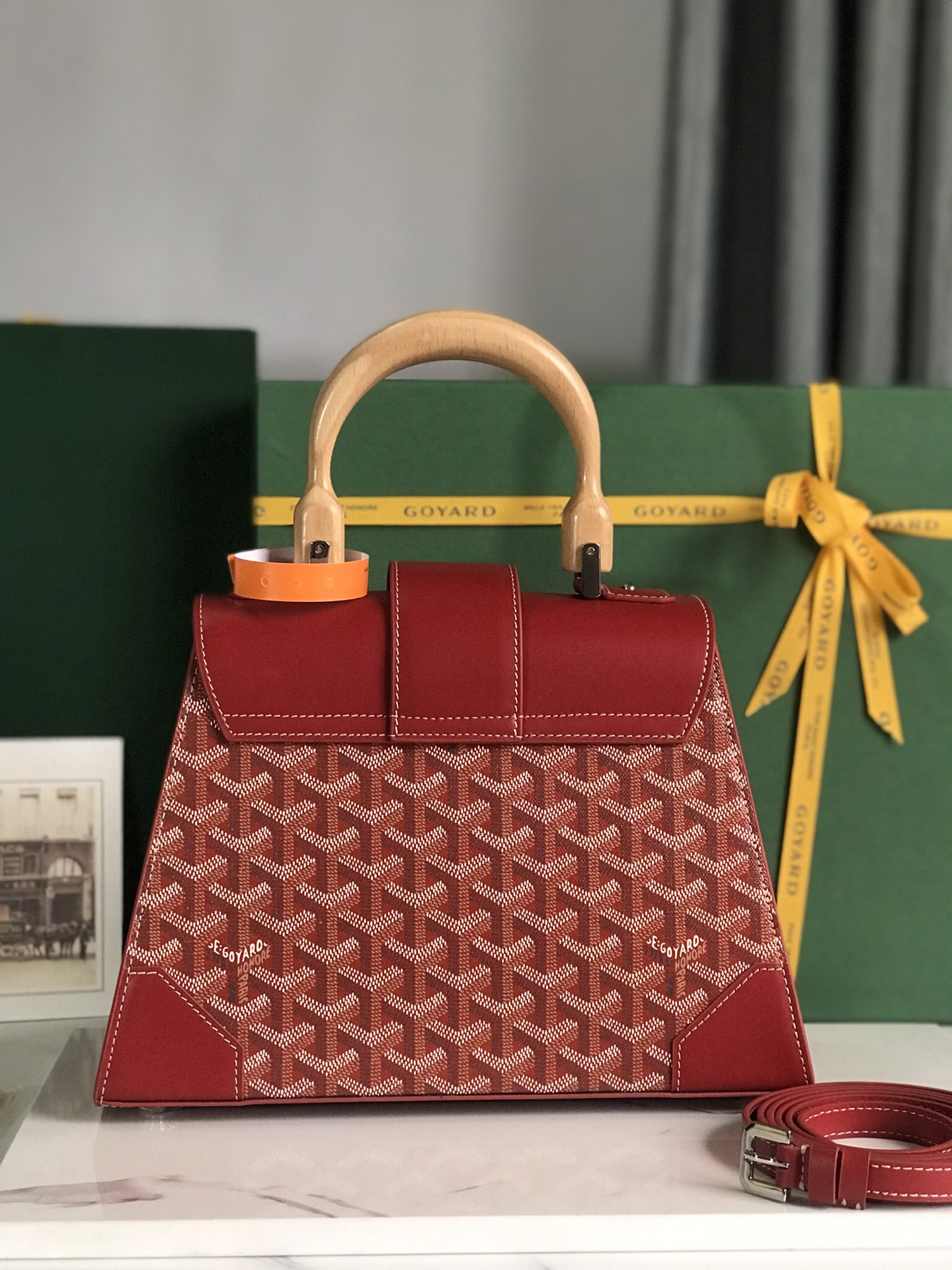 Goyard Saigon PM 2way Hand Shoulder Bag red