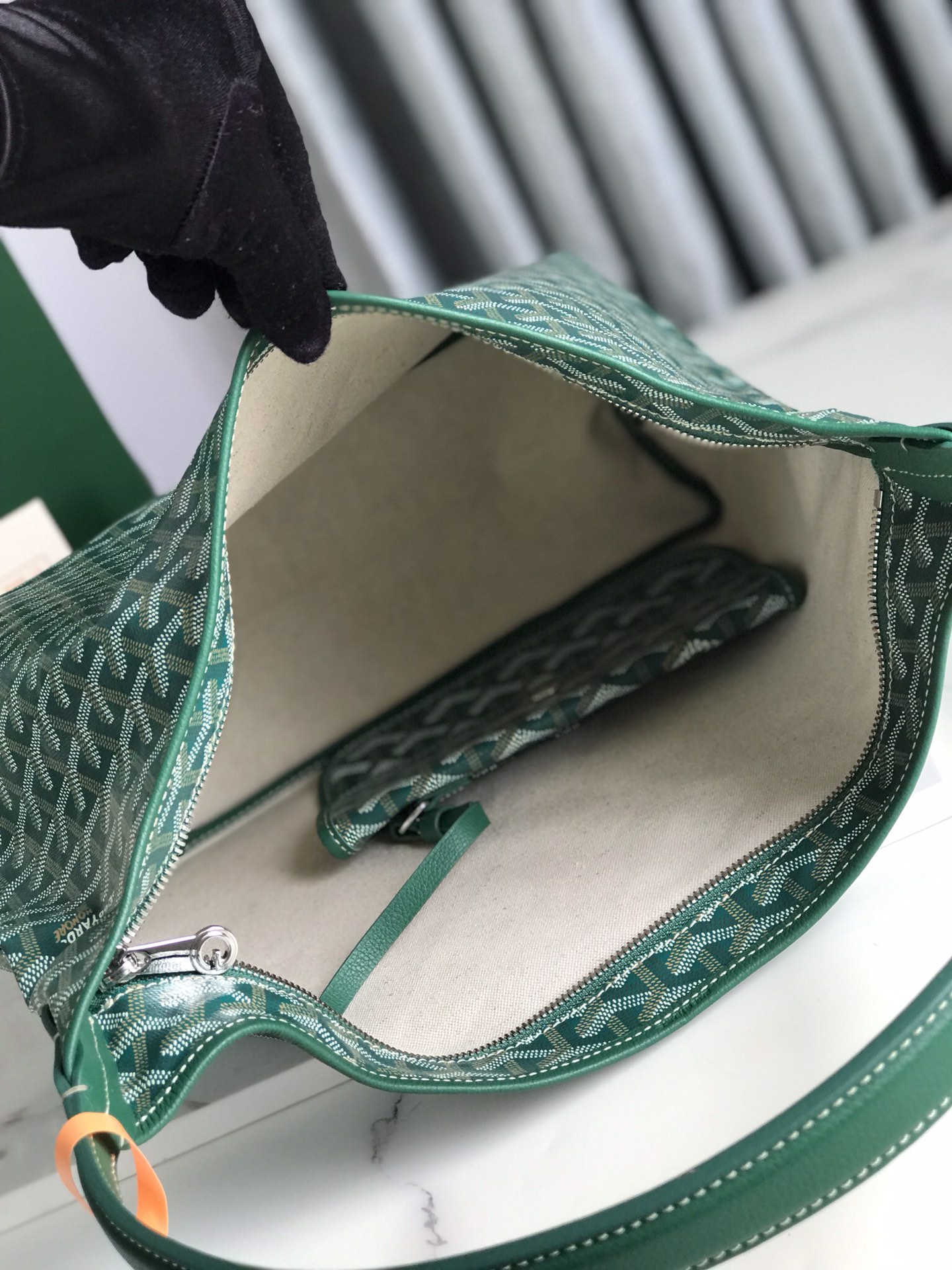 Goyard Bohemme Hobo White Bag Women's Tote Bag green