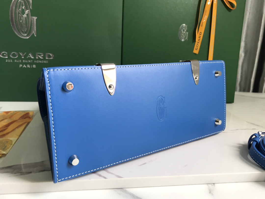 Goyard Saigon PM 2way Hand Shoulder Bag blue