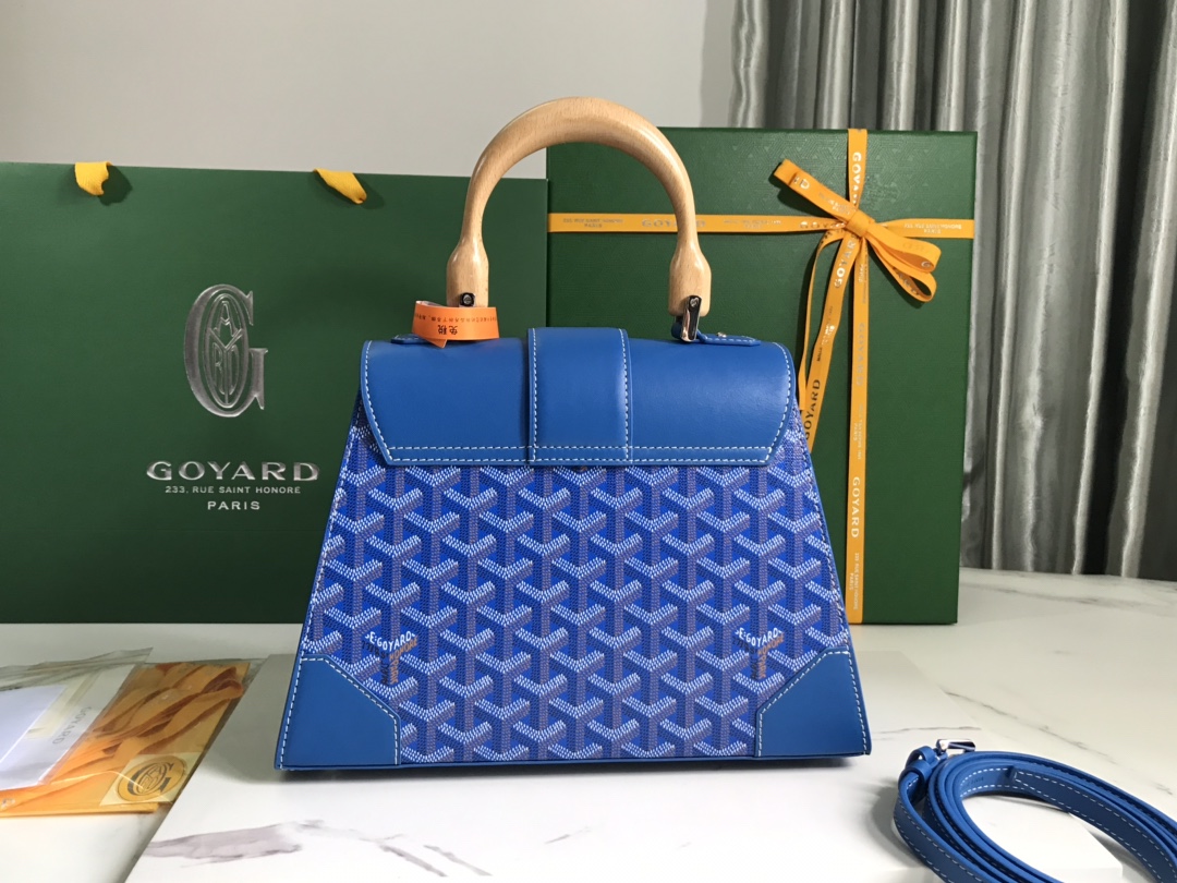 Goyard Saigon PM 2way Hand Shoulder Bag blue