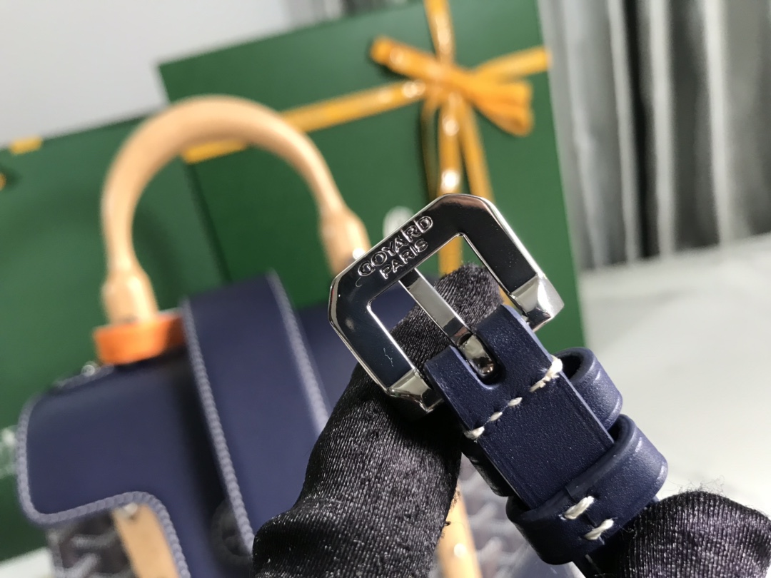 Goyard Saigon PM 2way Hand Shoulder Bag Beige Navy blue
