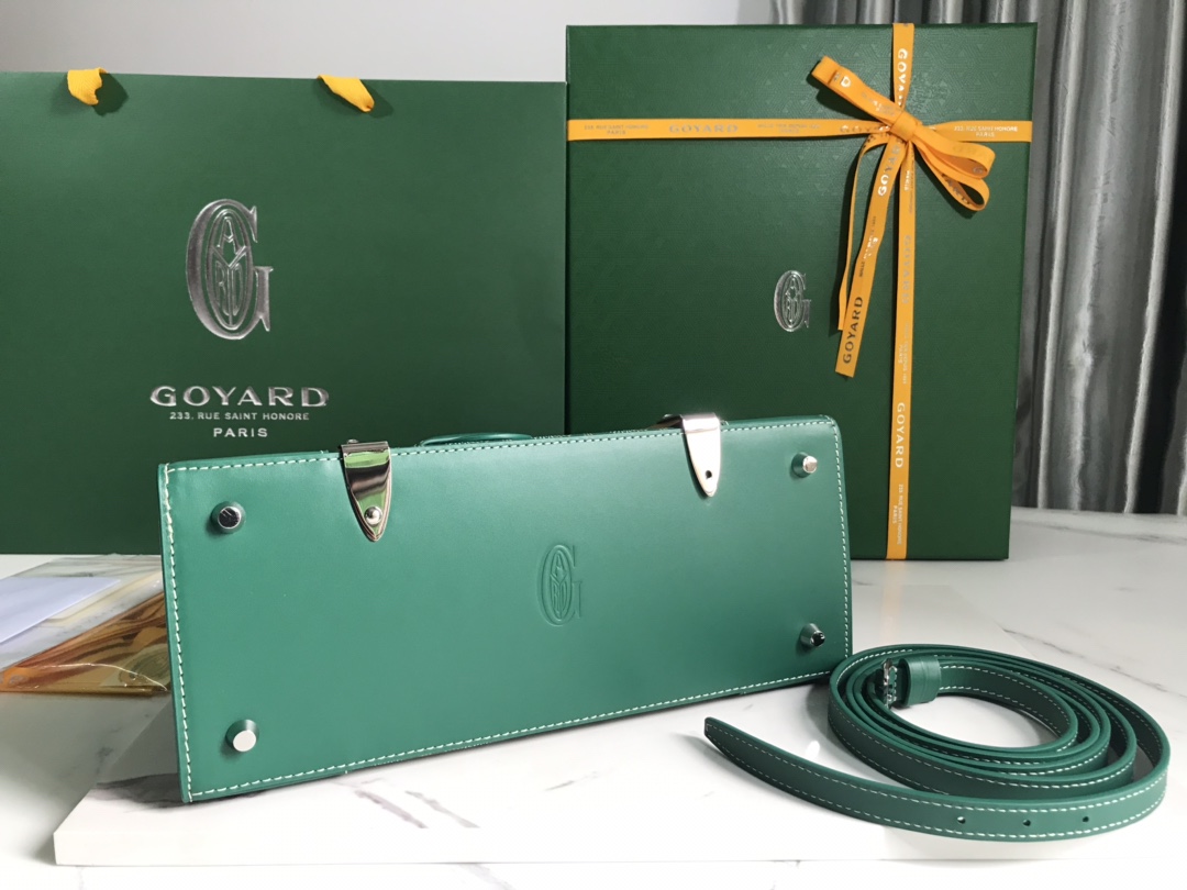Goyard Saigon Structured 2-Way Hand Shoulder Bag Green