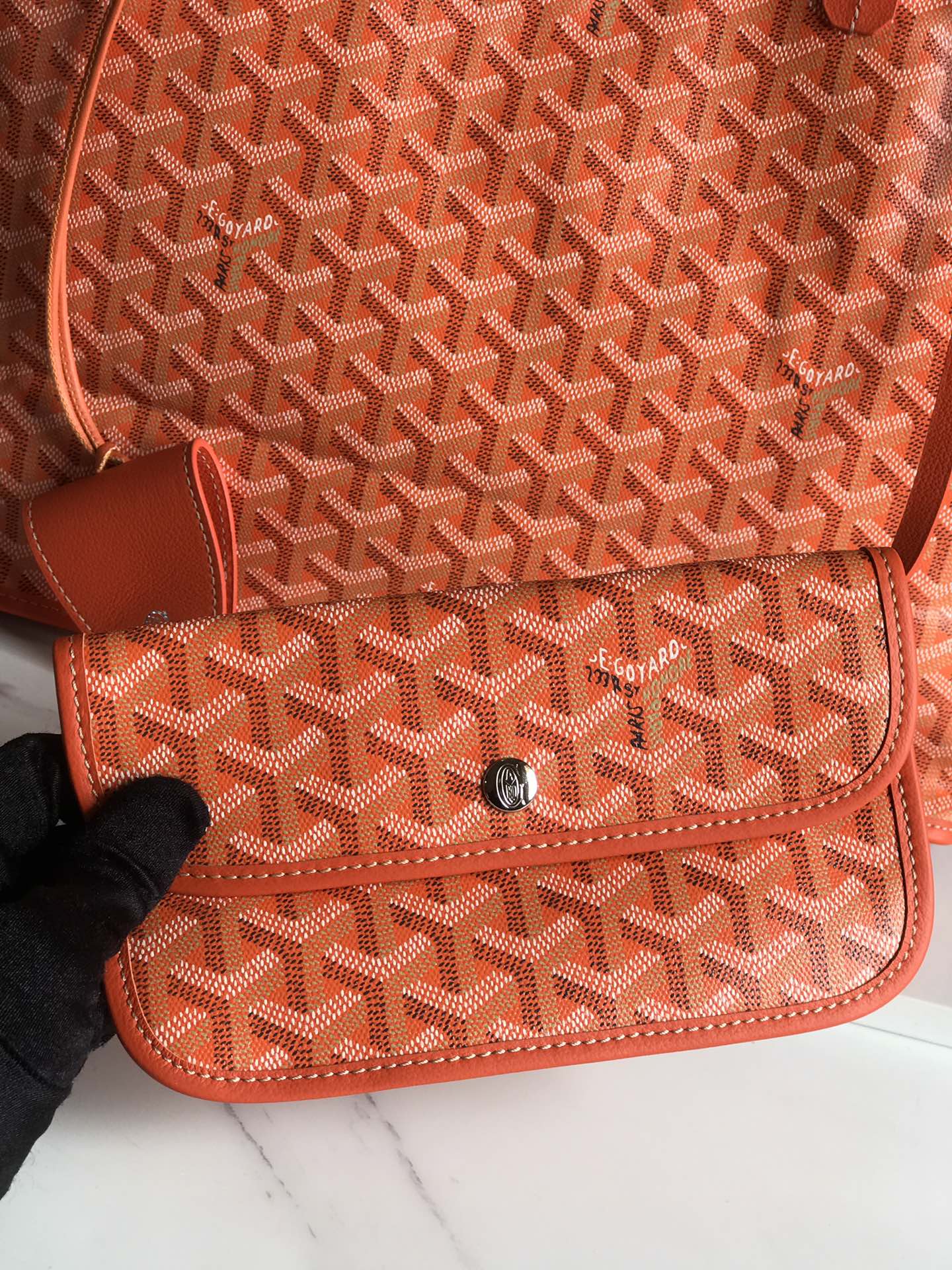 GOYARD Goyardine Saint Louis PM Orange 1368463 |
