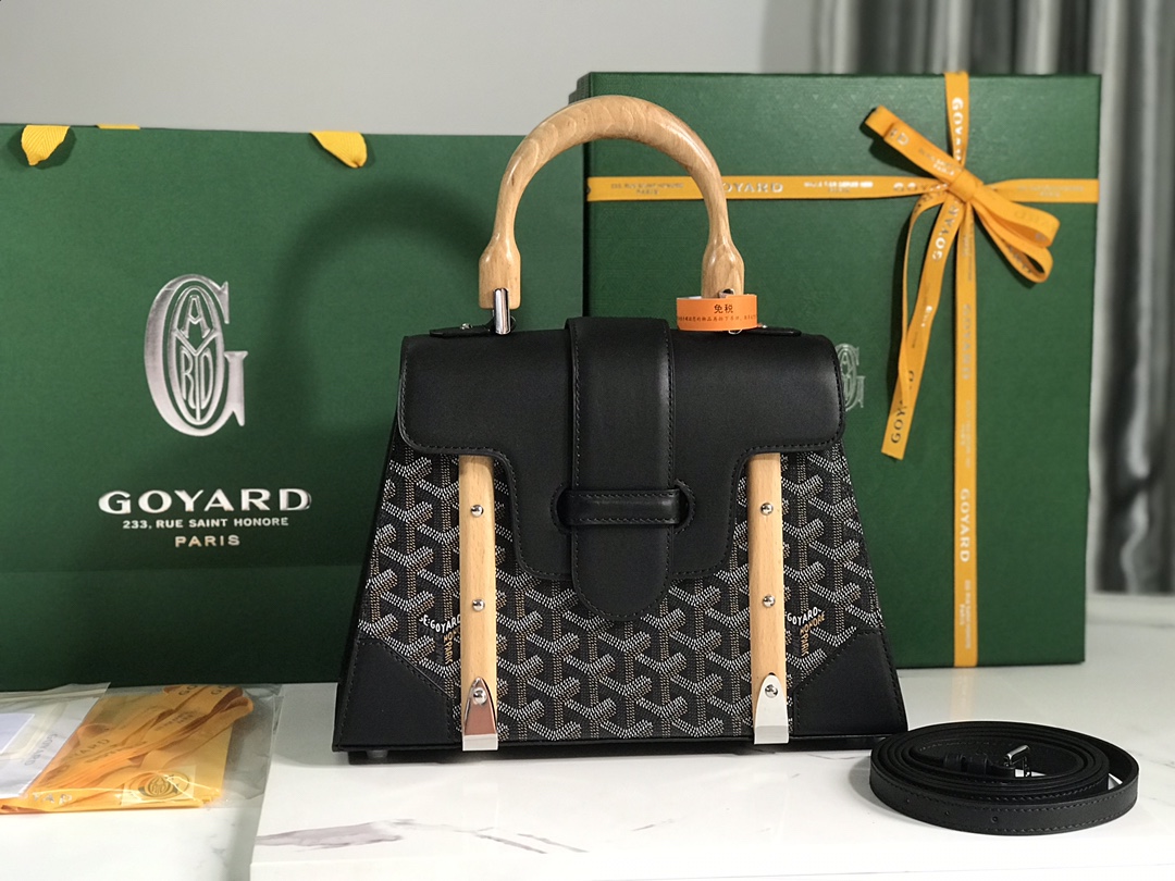 Goyard Saigon PM Bag Women’s Handbag Black