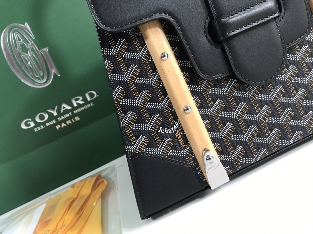 Goyard Saigon PM Bag Women's Handbag Black