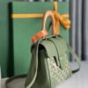 Goyard Women's Sac Saïgon Souple Mini BAG in Toile Goyardine & green