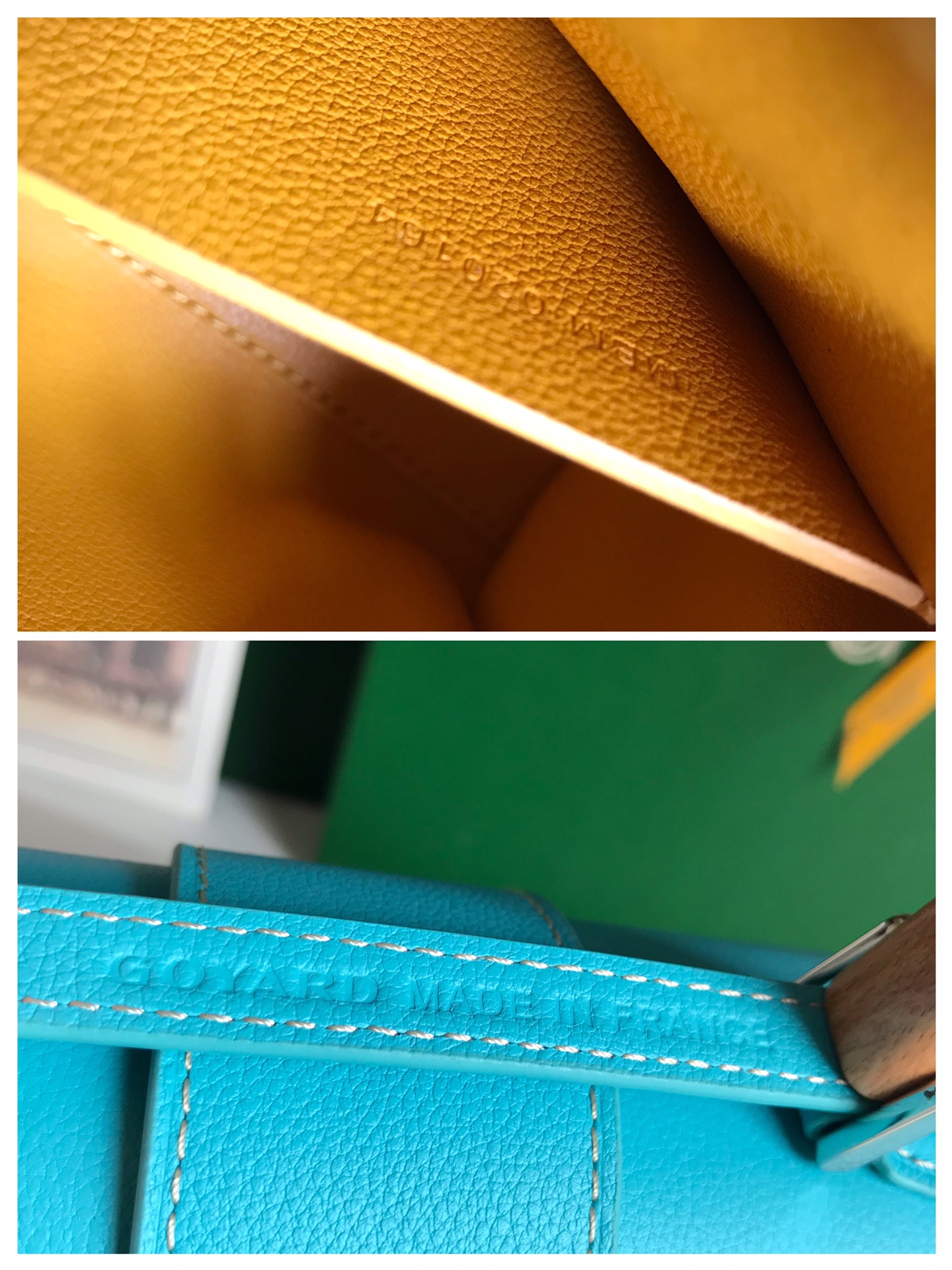Goyard Mini Saïgon Souple Top Handle Bag With Palladium Hardware in blue sky