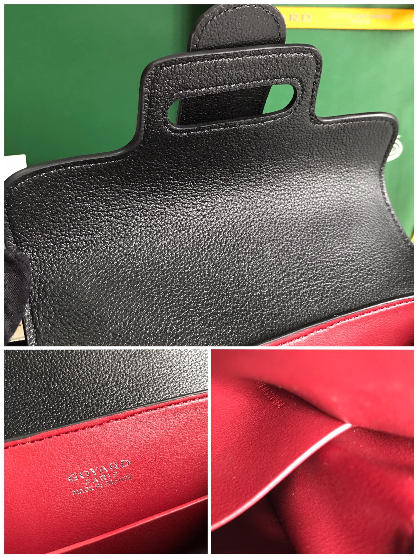 Goyard Sac Saigon Structuré Mini Black Women's Handbag