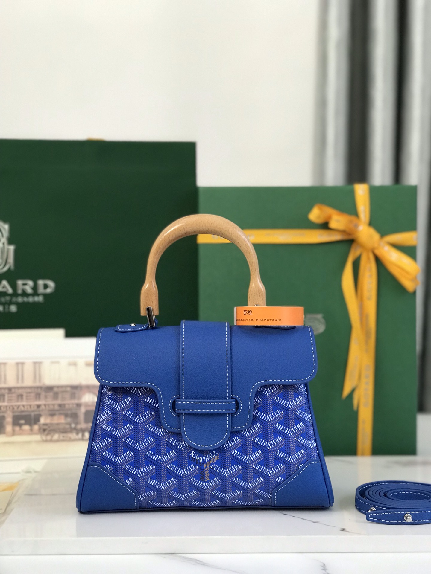 Goyard Blue Mini Goyardine Saigon Cloth Cloth ref.1091827 –