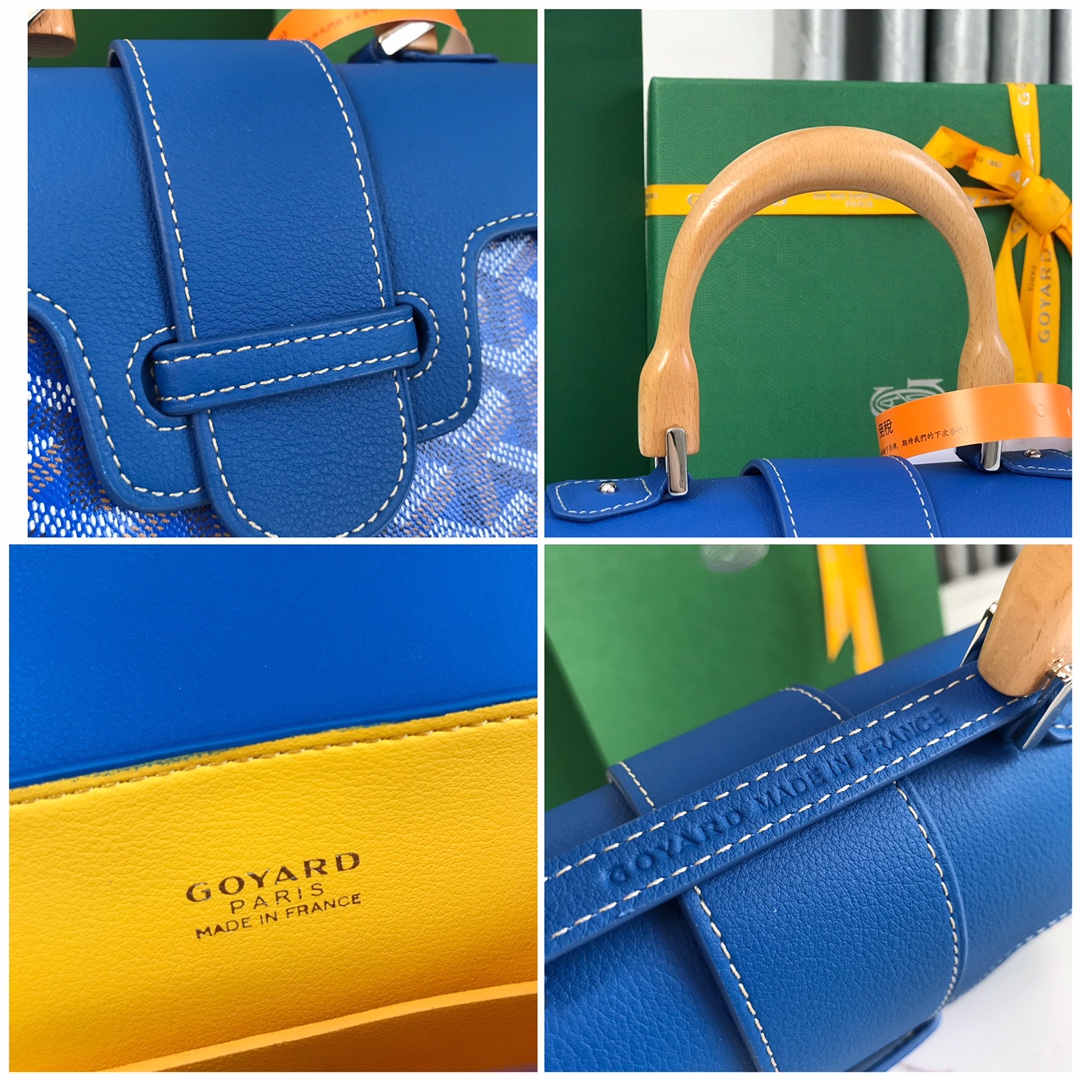 Goyard Blue Mini Goyardine Saigon Cloth Cloth ref.1091827 -