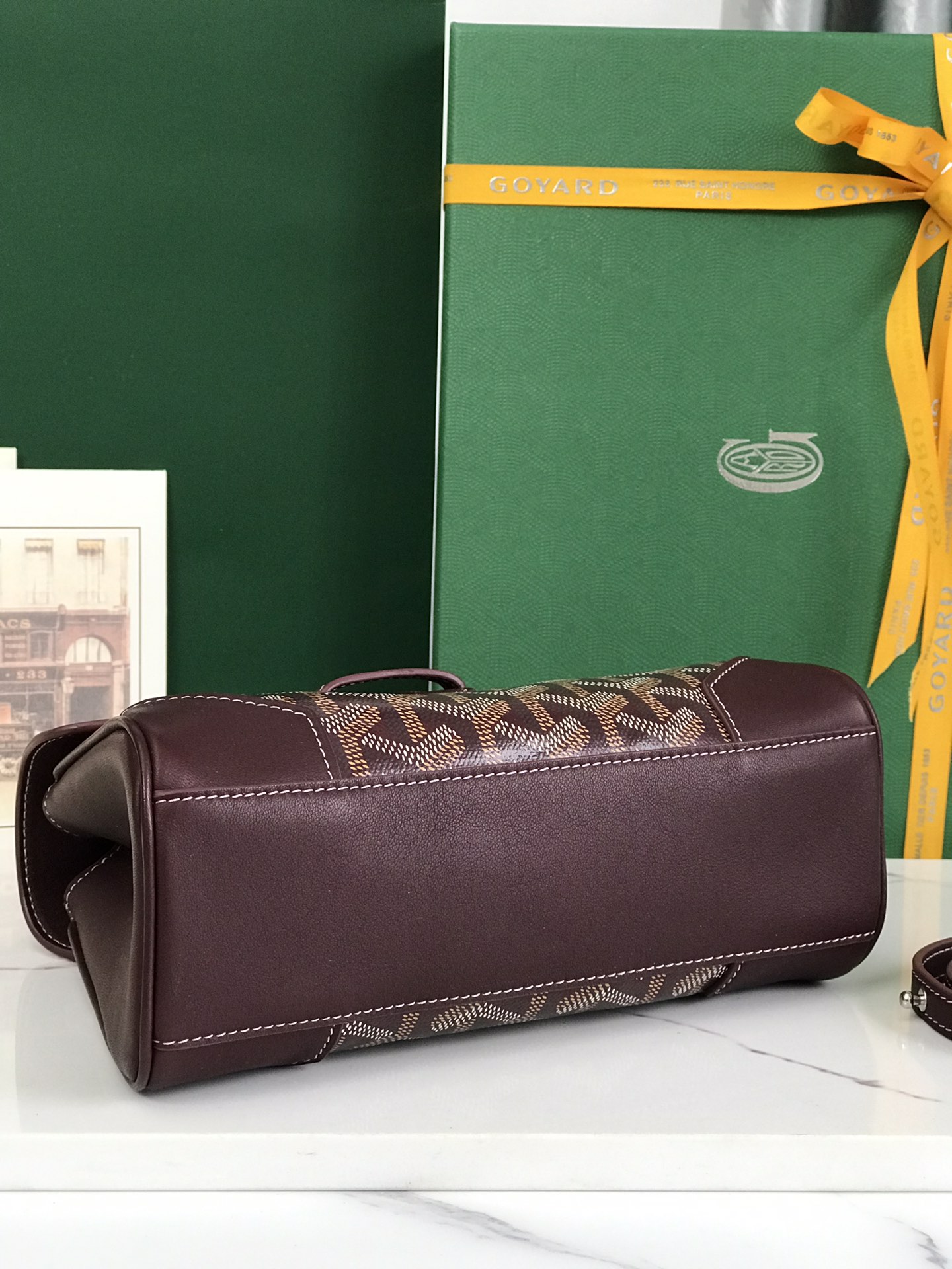 Goyard Burgundy Goyardine Saigon Mini Bag