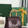Goyard Burgundy Goyardine Saigon Mini Bag