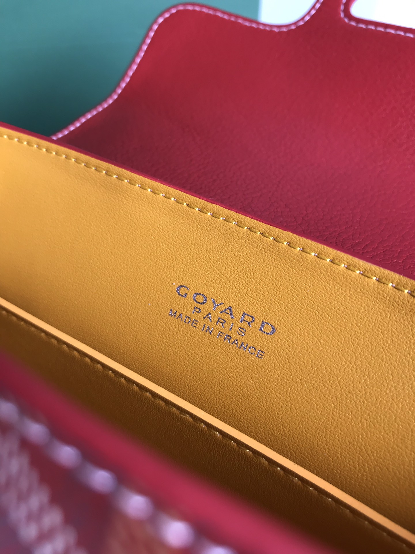 Goyard Saigon Souple Mini Bag red Goyardine Canvas