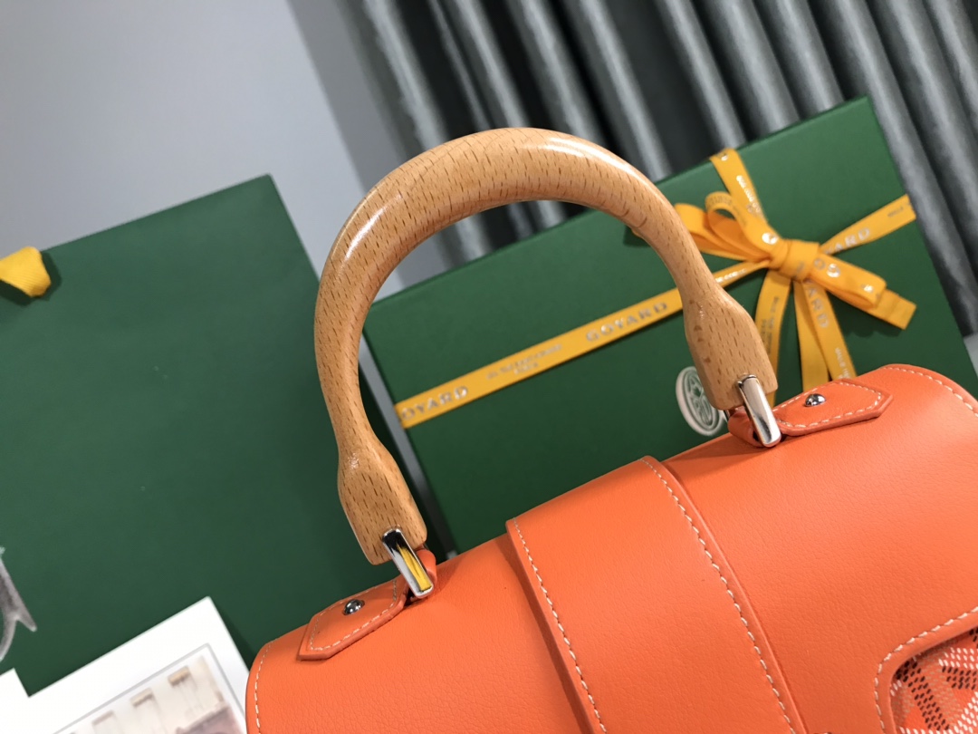 Goyard Saigon Souple Mini Bag orange Goyardine Canvas