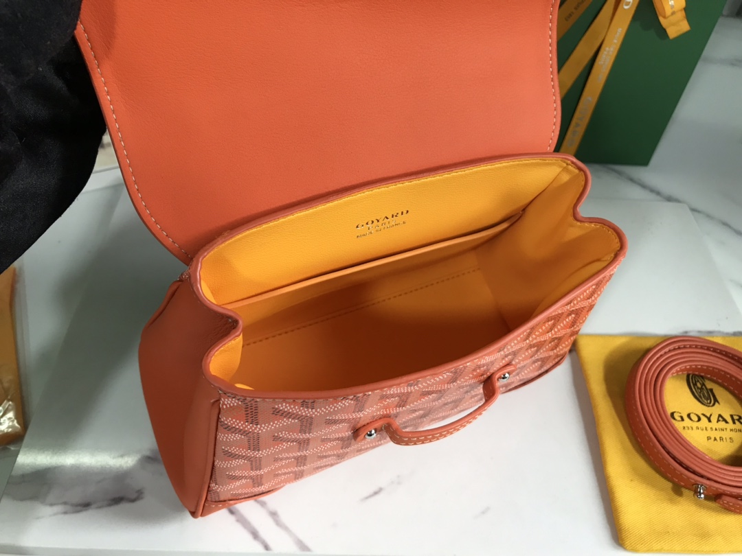Goyard Saigon Souple Mini Bag orange Goyardine Canvas