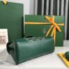 bag Goyard Women Sac Saïgon Souple Mini in Toile Goyardine & Chevroches Calfskin-Green