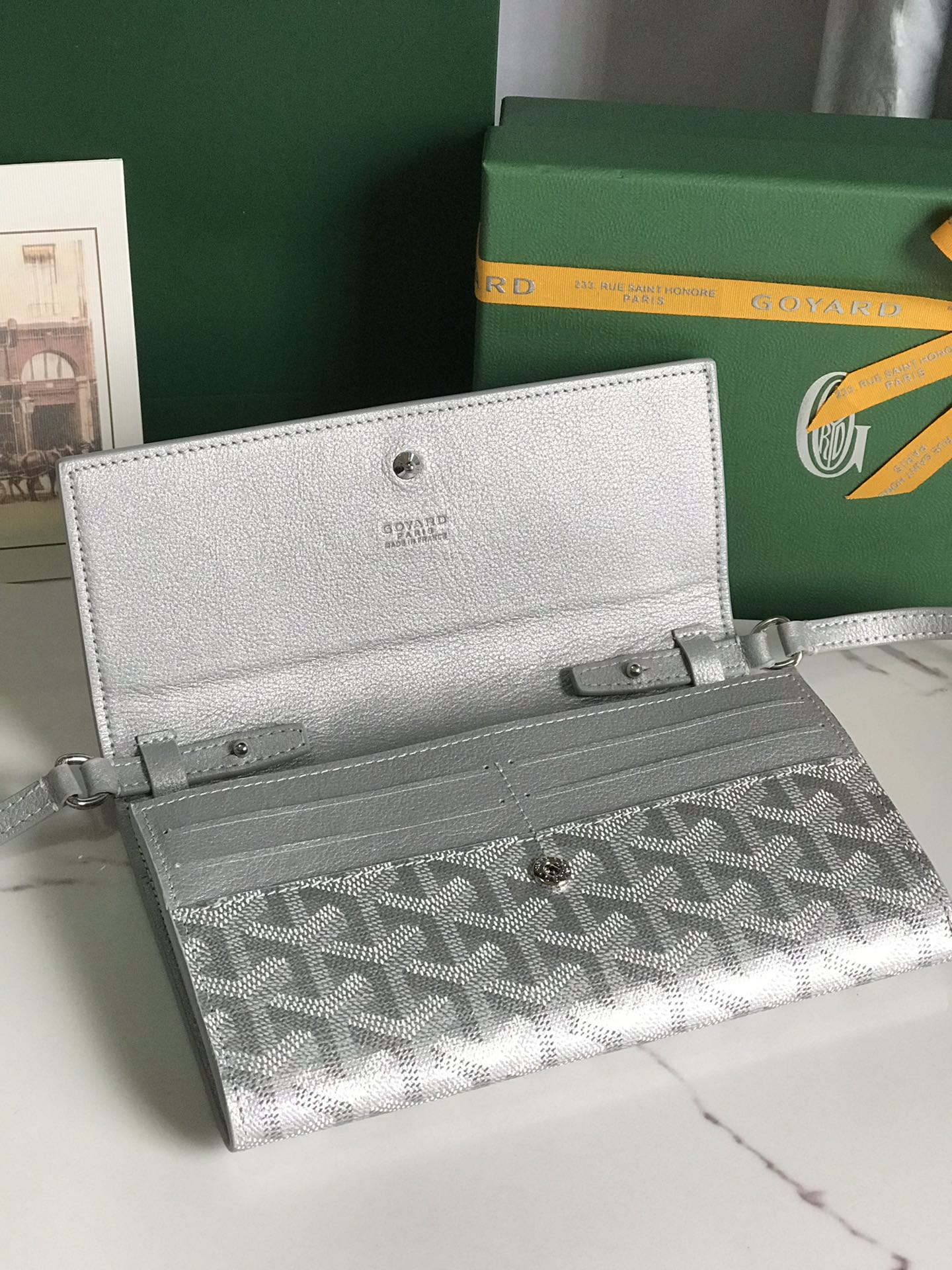 GOYARD Goyardine Varenne Continental Wallet gray