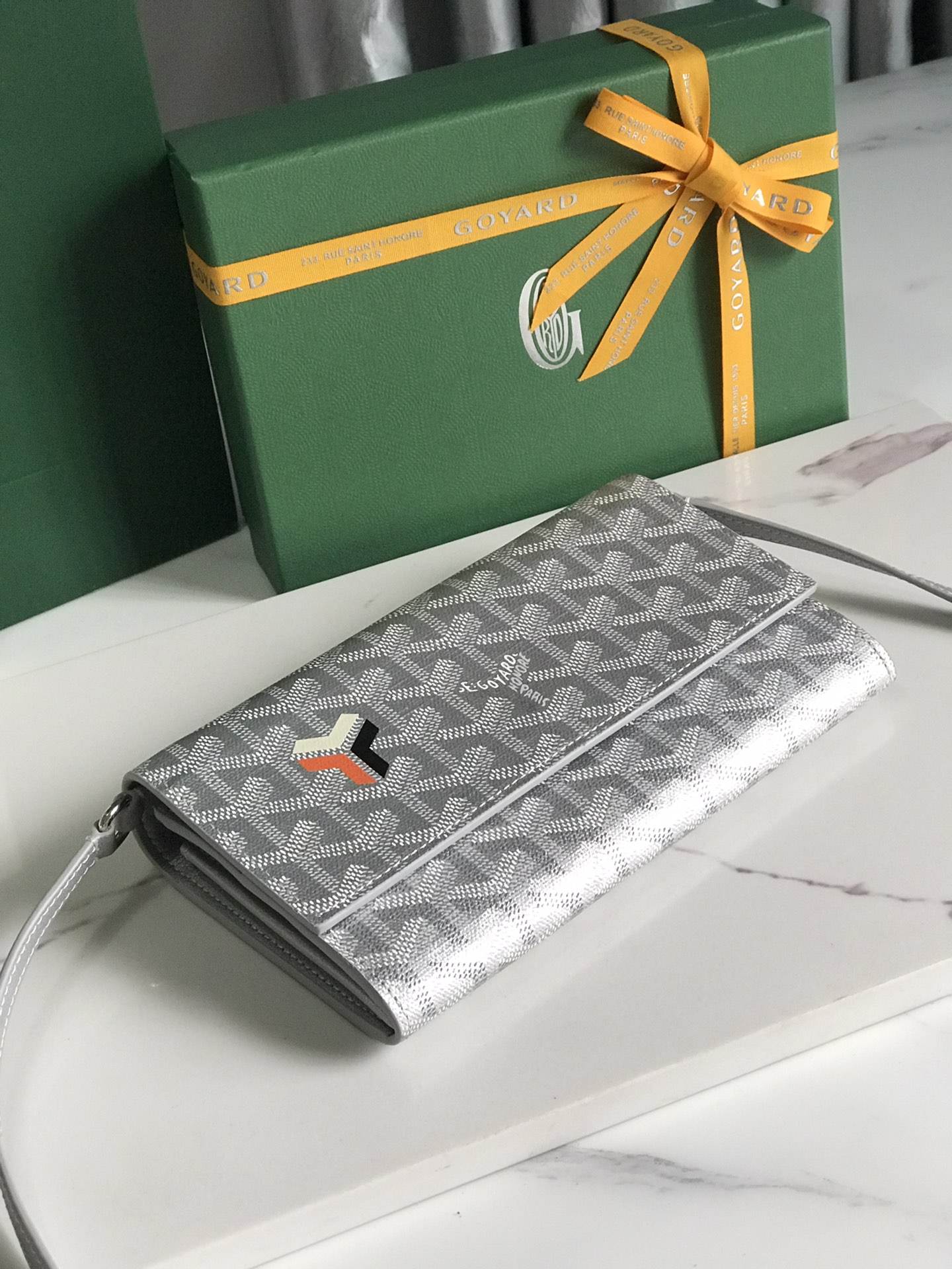 GOYARD Goyardine Varenne Continental Wallet gray