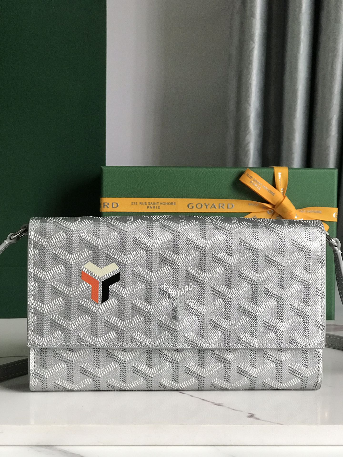 GOYARD Goyardine Varenne Continental Wallet gray