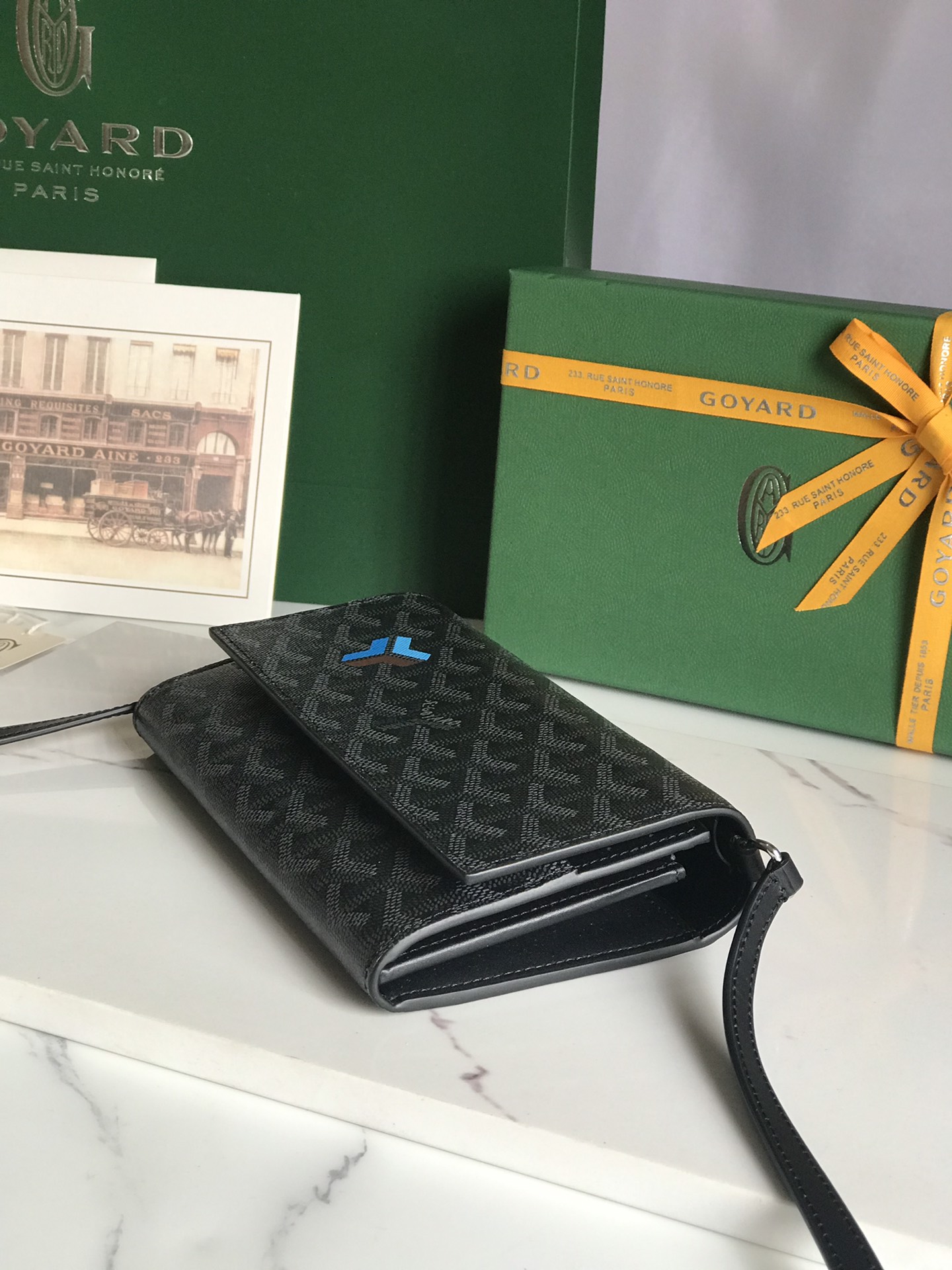 GOYARD Goyardine Varenne Continental Wallet black