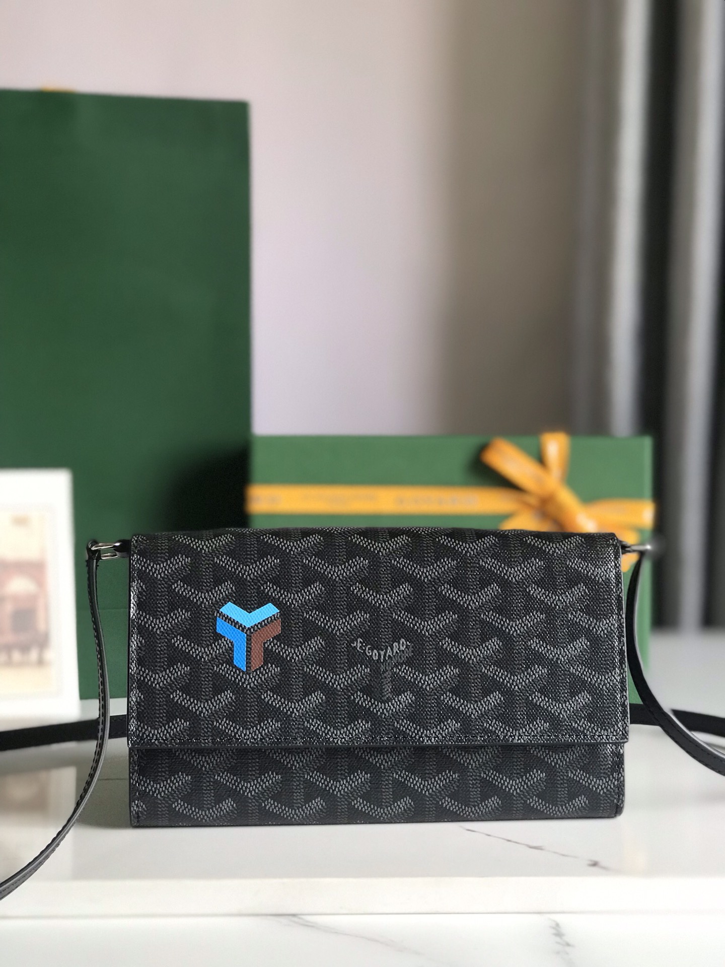 GOYARD Goyardine Varenne Continental Wallet black