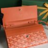 GOYARD Goyardine Varenne Continental Wallet orange