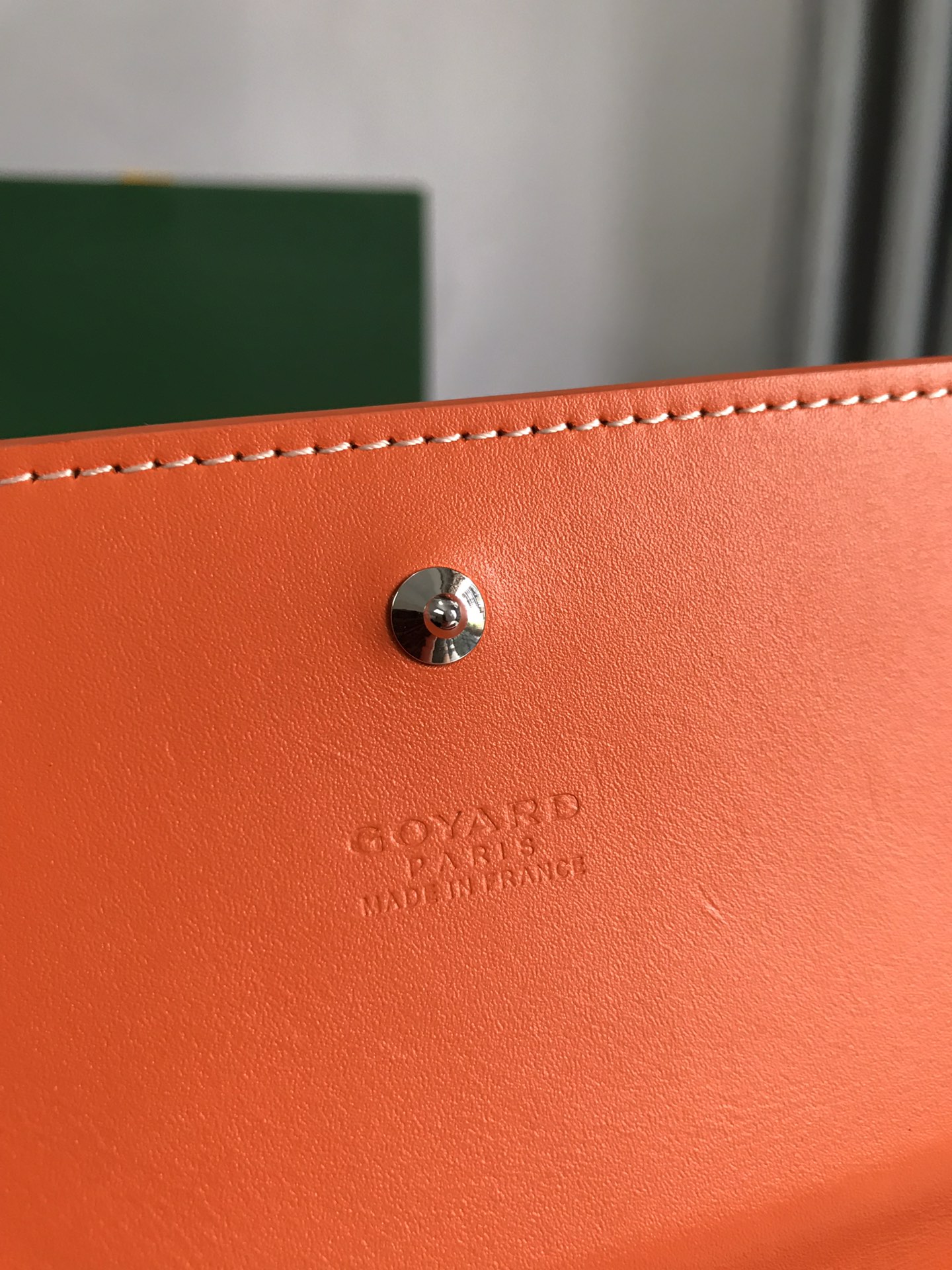 GOYARD Goyardine Varenne Continental Wallet orange