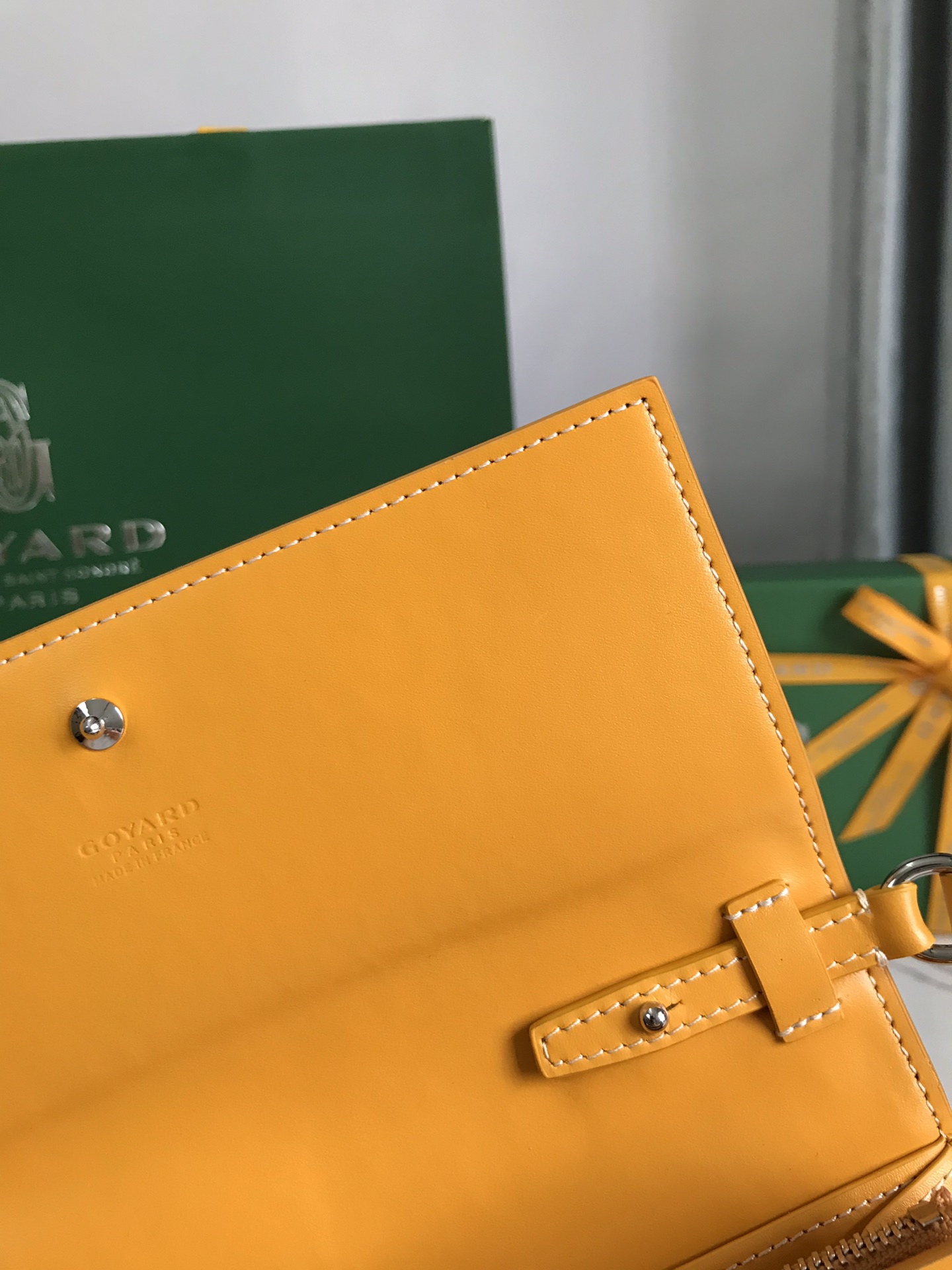GOYARD Goyardine Varenne Continental Wallet yellow