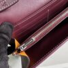 GOYARD Goyardine Varenne Continental Wallet Burgundy