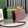 GOYARD Goyardine Varenne Continental Wallet Burgundy