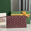 GOYARD Goyardine Varenne Continental Wallet Burgundy