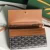 Goyard Black Goyardine Varene Continental Wallet with Strap Leather ref.939649