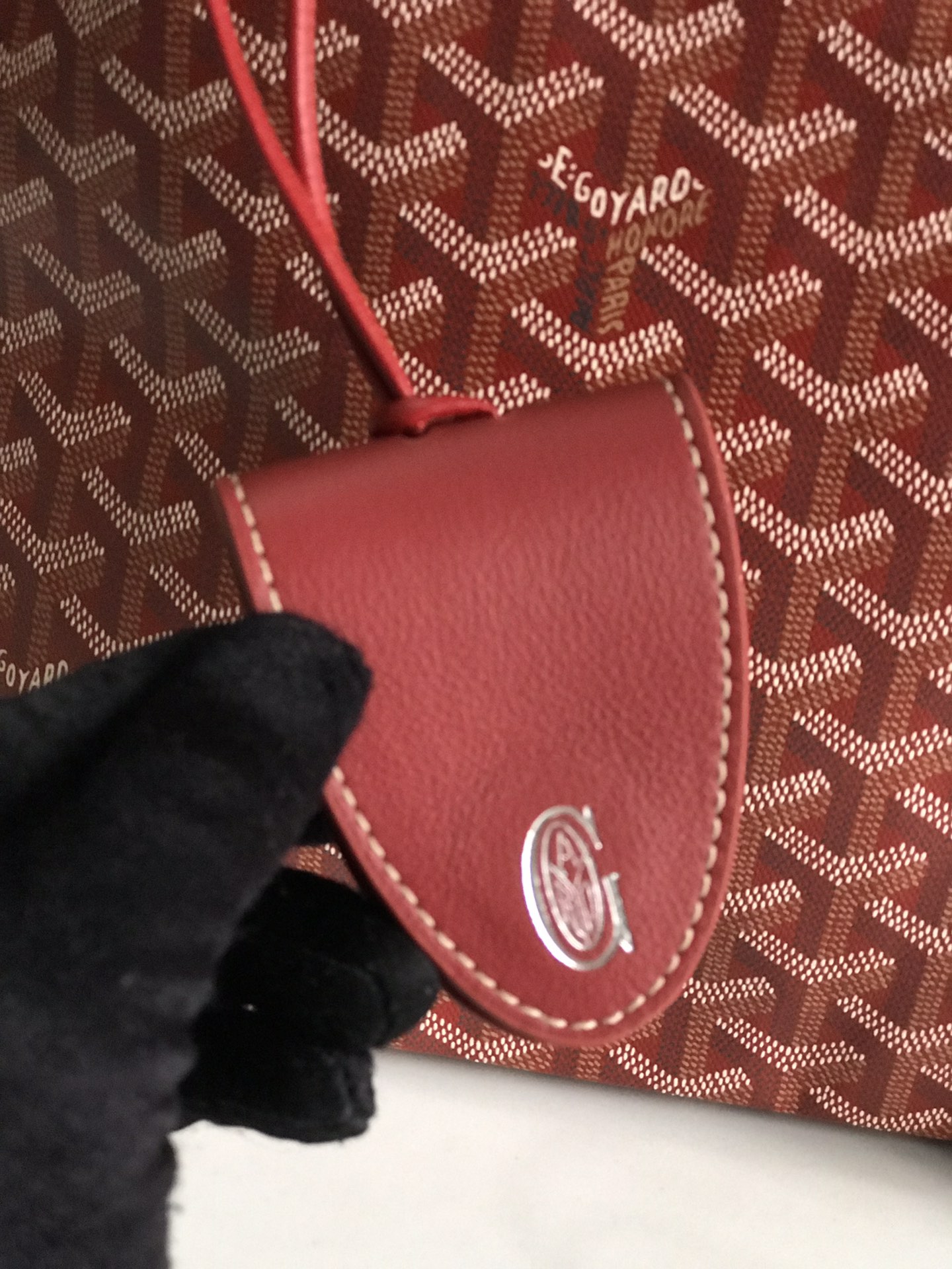 GOYARD Goyardine Saint Louis PM red