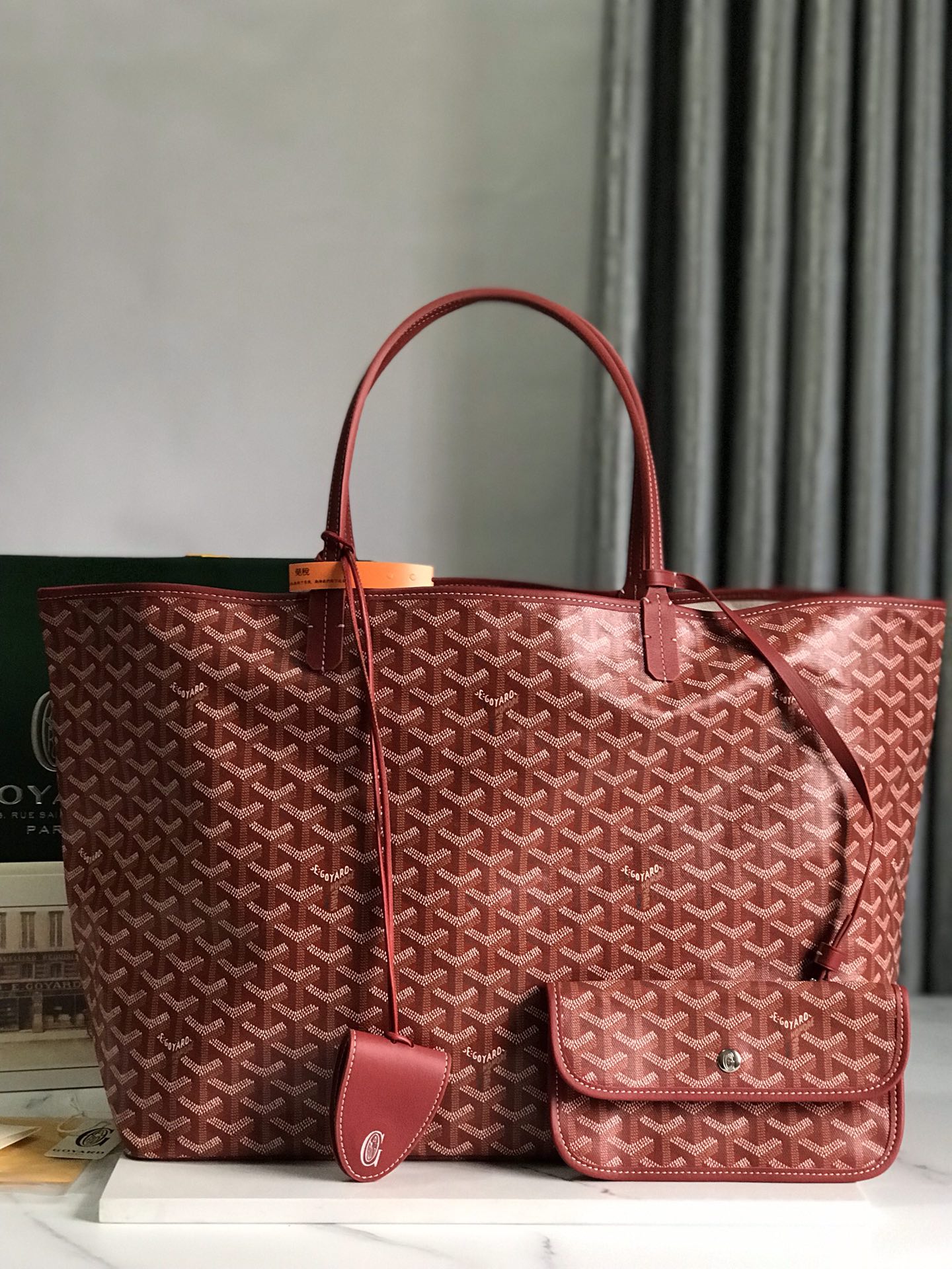 GOYARD Goyardine Saint Louis PM red