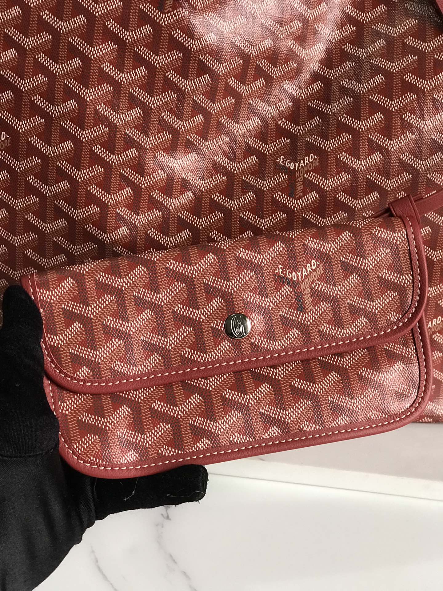 GOYARD Goyardine Saint Louis PM red