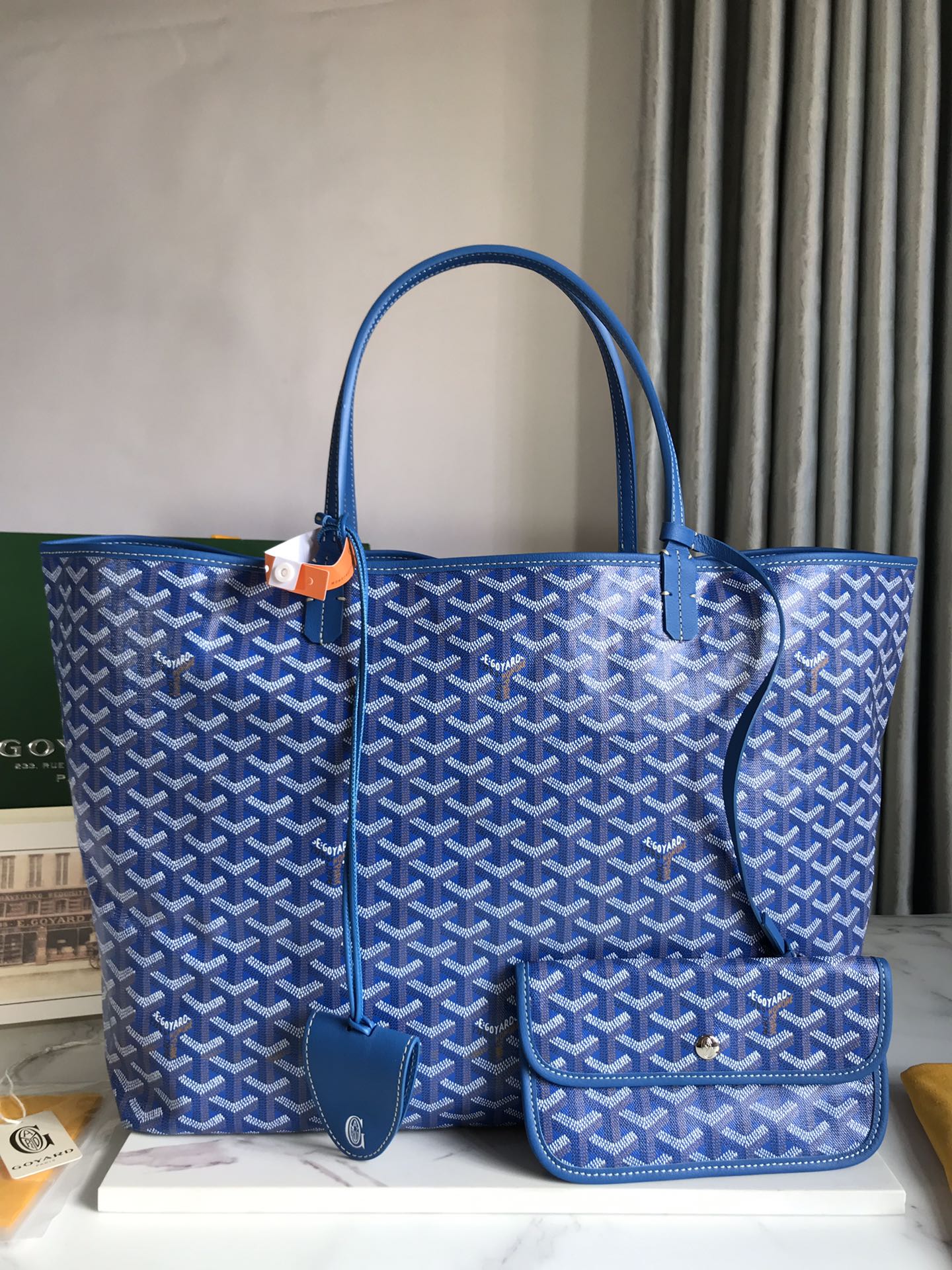 GOYARD Goyardine Saint Louis PM blue